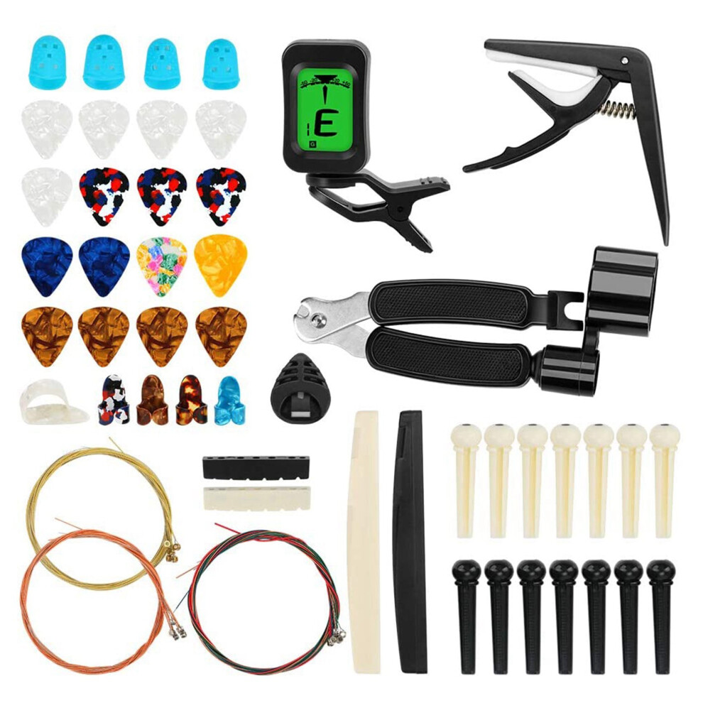 Typecat 65 Pcs Guitar Accessories Kit With Guitar Strings, Tuner, Capo, Picks