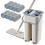 Telescopic Handle Flat Mop with Microfibre Pads and Bucket 2