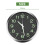 12 Inch Round Large Luminous Wall Clock Glow in the Dark -Silver 9
