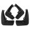Renault Captur Mud Flaps Front & Rear 2019-2021 - Injection-Molded PP Guards, Black, Direct Fit 2