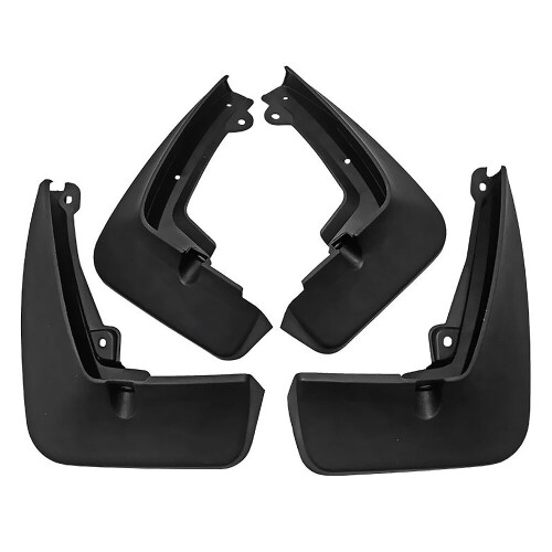 Renault Captur Mud Flaps Front & Rear 2019-2021 - Injection-Molded PP Guards, Black, Direct Fit 1