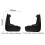Renault Captur Mud Flaps Front & Rear 2019-2021 - Injection-Molded PP Guards, Black, Direct Fit 5
