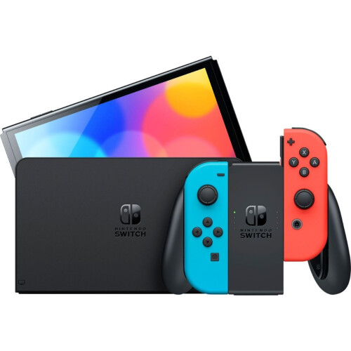 Nintendo Nintendo Switch OLED Model w/ White Joy-Con - Neon