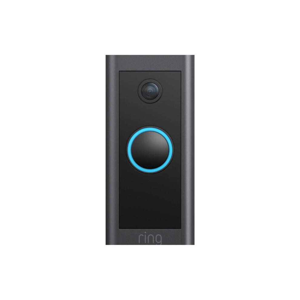 Ring - Wi-Fi Video Doorbell - Wired - Black