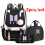 (Black) Set 3 Student bts Backpack lunch bag set 1