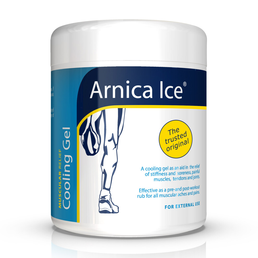 Arnica Ice Muscular Relief Cooling Gel 475ml | Aids Relief of Sore Muscles, Tendons & Joints | Pre & Post Workout Use