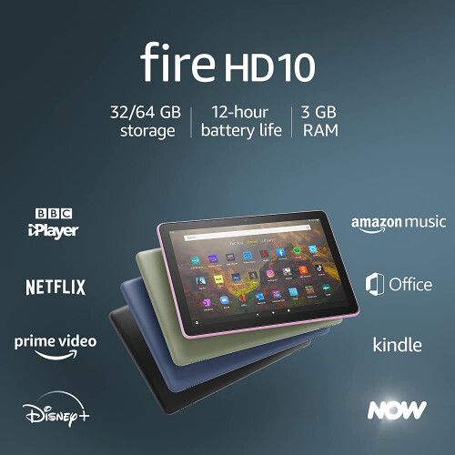Amazon Amazon Fire HD 10 tablet | 11th Generation 10.1", 1080p Full HD, 32 GB - Black 1