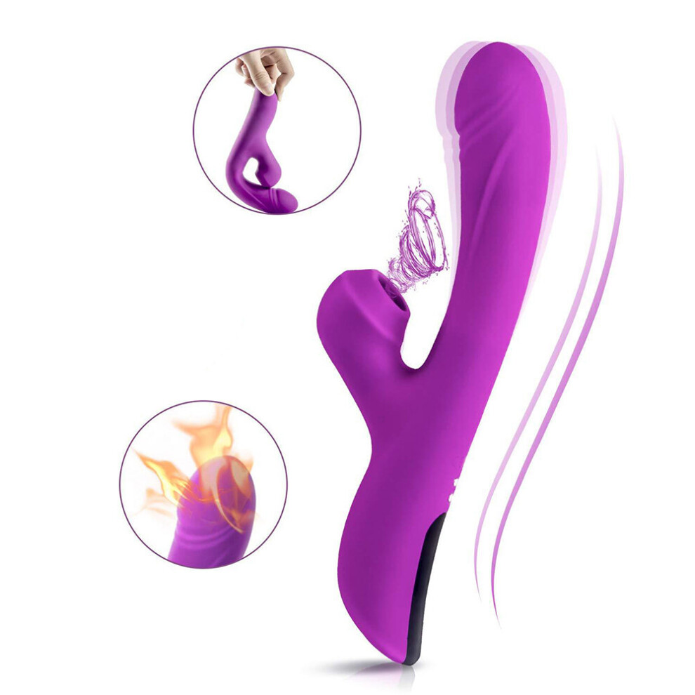 (Pink) Clitoris and G-Spot Butterfly Vibrators, Licking Tongue Dildo,with 10 Licking and Vibration Modes