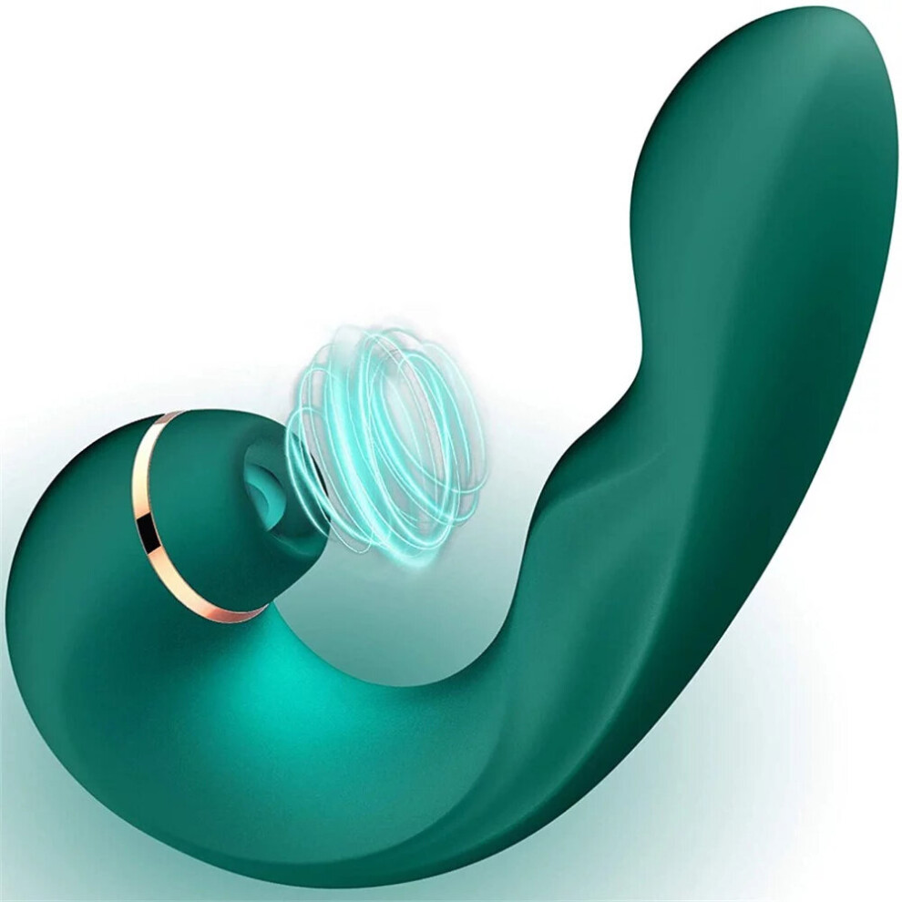 (Green) G Spot Vibrator with Heating Function, Dildo Sex Toys G-Spot Clitoris Stimulation Massager