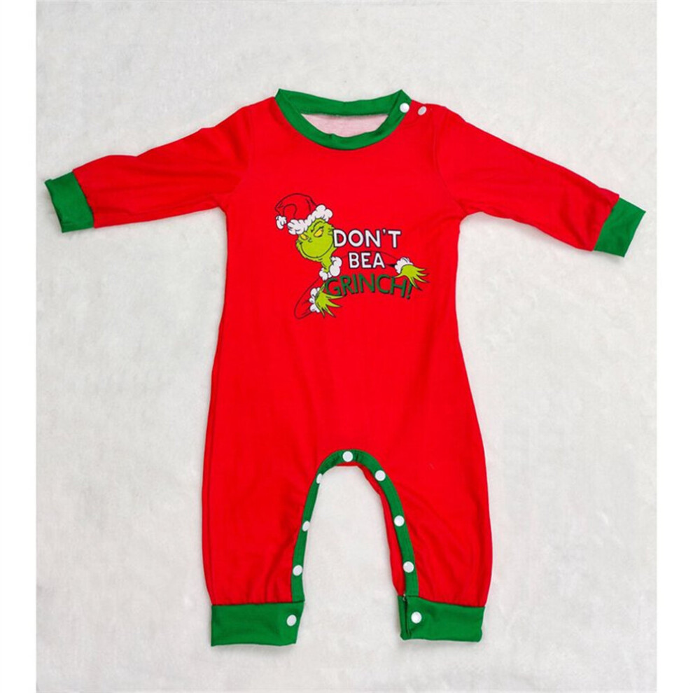 Mom 3XL Grinch Christmas pajamas For Family Holiday PJs for Women Men Kids Baby Couples