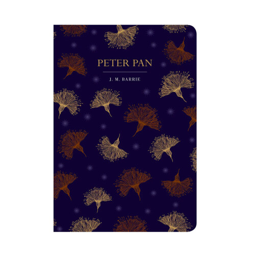 Peter Pan Book J.M Barrie Hardback Metallic Cover Design Chiltern