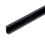Starline Wall Panel Aluminium Edge Trim Black 2.4m 1