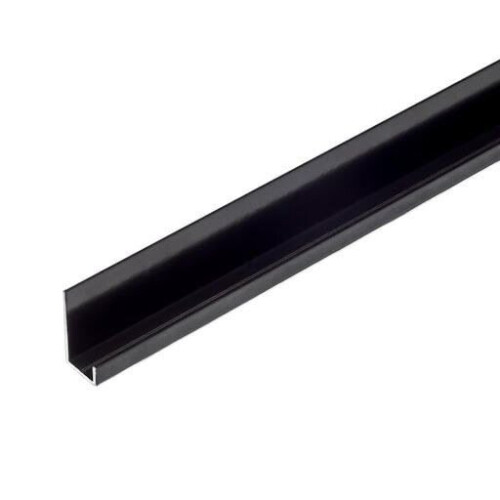 Starline Wall Panel Aluminium Edge Trim Black 2.4m