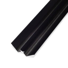 Starline Wall Panel Aluminium Internal Corner Trim Black 2.4m