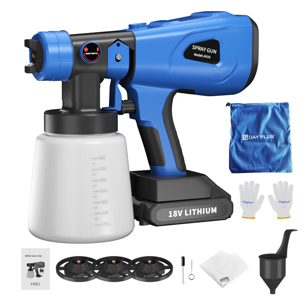 18V Cordless Fence Wall Paint Sprayer Electric Airless HVLP For Makita Spray Gun