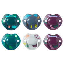 Tommee Tippee Moda Dummies, Symmetrical Orthodontic Design, BPA-Free Silicone, 18 - 36 Months, Pack of 2