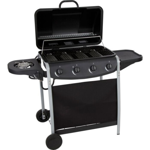 Premium 4 Burner Gas BBQ with Side Burner