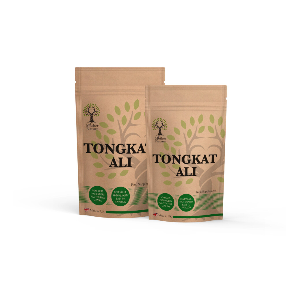 (180 Capsules) Tongkat Capsules 600mg High Potency 35 x Stronger Natural Extract Long Jack T-Booster Supplement Vegan 