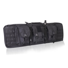 (Black, 1M) Double Rifle Case Tactical Carbine Gun Bag Case