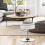 Casart Tufted Vanity Swivel Stool Height Adjustable Accent Storage Ottoman 3