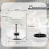 Casart Tufted Vanity Swivel Stool Height Adjustable Accent Storage Ottoman 2