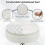 Casart Tufted Vanity Swivel Stool Height Adjustable Accent Storage Ottoman 5