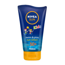 Nivea Sun Kids Swim & Play Sun Lotion UVA & UVB Protection Long-Term Skin Damage Cream SPF50+ 50ml