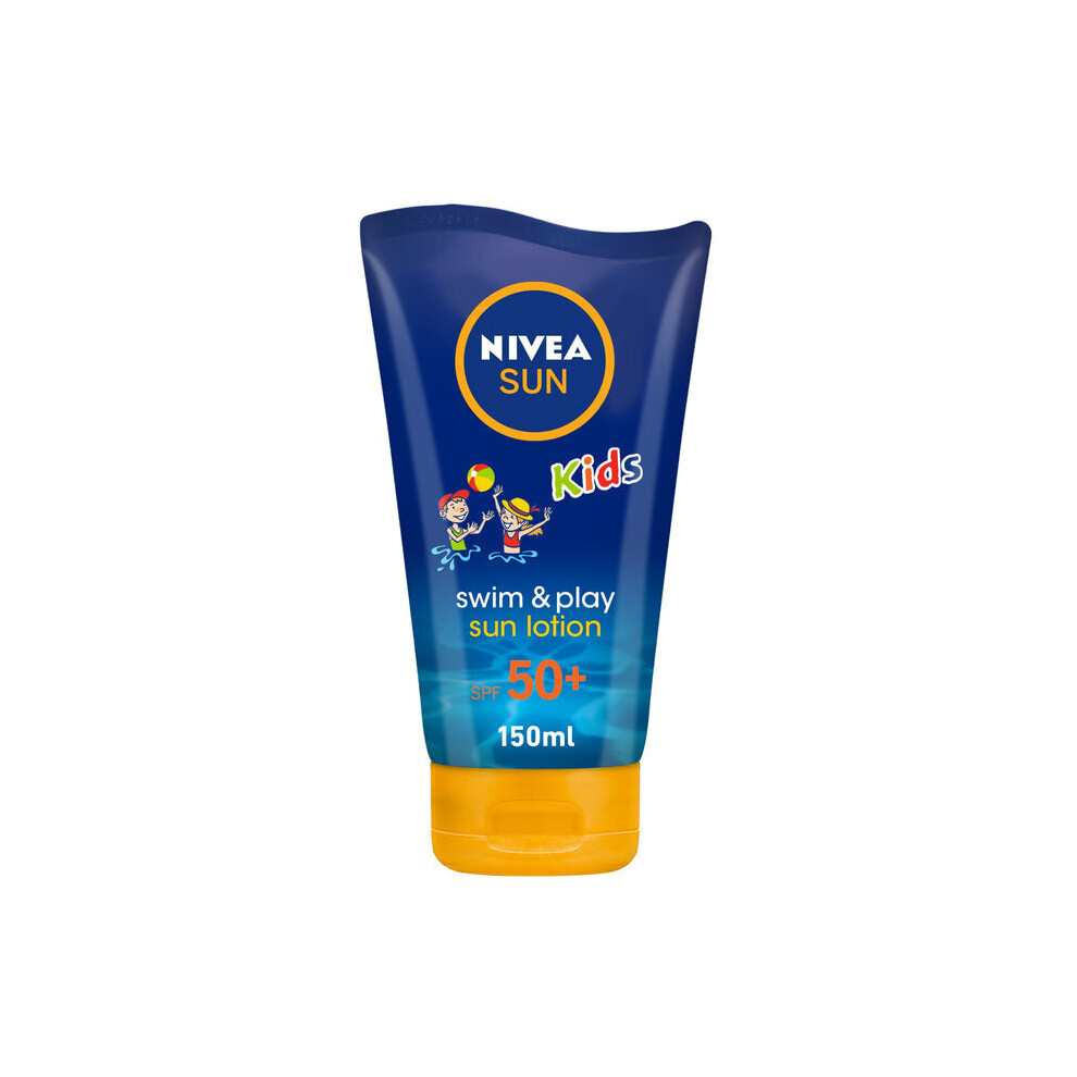 Nivea Sun Kids Swim & Play Sun Lotion Uva & Uvb Protection Long-Term Skin Damage Spf50+ 50Ml Cream