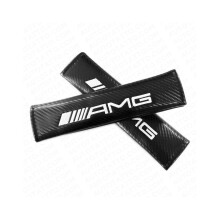 Car Seat Belts Strap Cover AMG Car Logo Seatbelt Shoulder Pad Covers