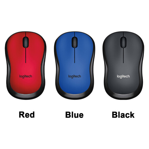 (Blue) Logitech M220 Ergonomic Compact For Laptop ABS Computer Gaming Wireless Mouse High Performance 2