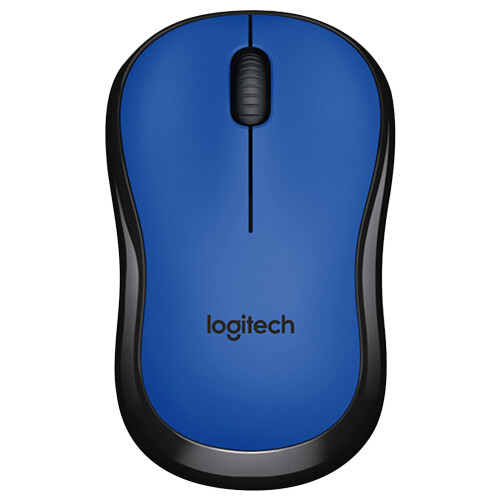 (Blue) Logitech M220 Ergonomic Compact For Laptop ABS Computer Gaming Wireless Mouse High Performance