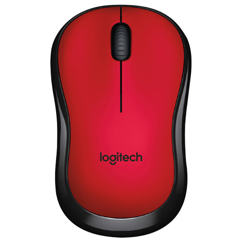 (Red) Logitech M220 Ergonomic Compact For Laptop ABS Computer Gaming Wireless Mouse High Performance