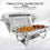 4 pack Chafing Dish Buffet Set Chafers 8QT with 2 Pans for parties 5