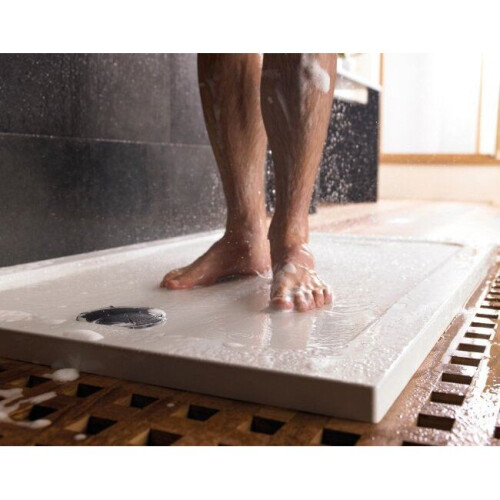 Mira-Showers Mira Flight Shower Enclosure Tray Low Profile Rectangular Stone & Waste 1200x800 1