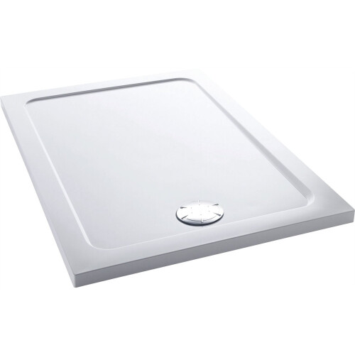 Mira-Showers Mira Flight Shower Tray Low Profile Acrylic Stone Rectangular & Waste 1200x760mm