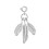 Philip Jones Jewellery Freshwater Baroque Pearl Bracelet with Feathers Charm 6