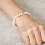 Philip Jones Jewellery Freshwater Baroque Pearl Bracelet with Feathers Charm 3