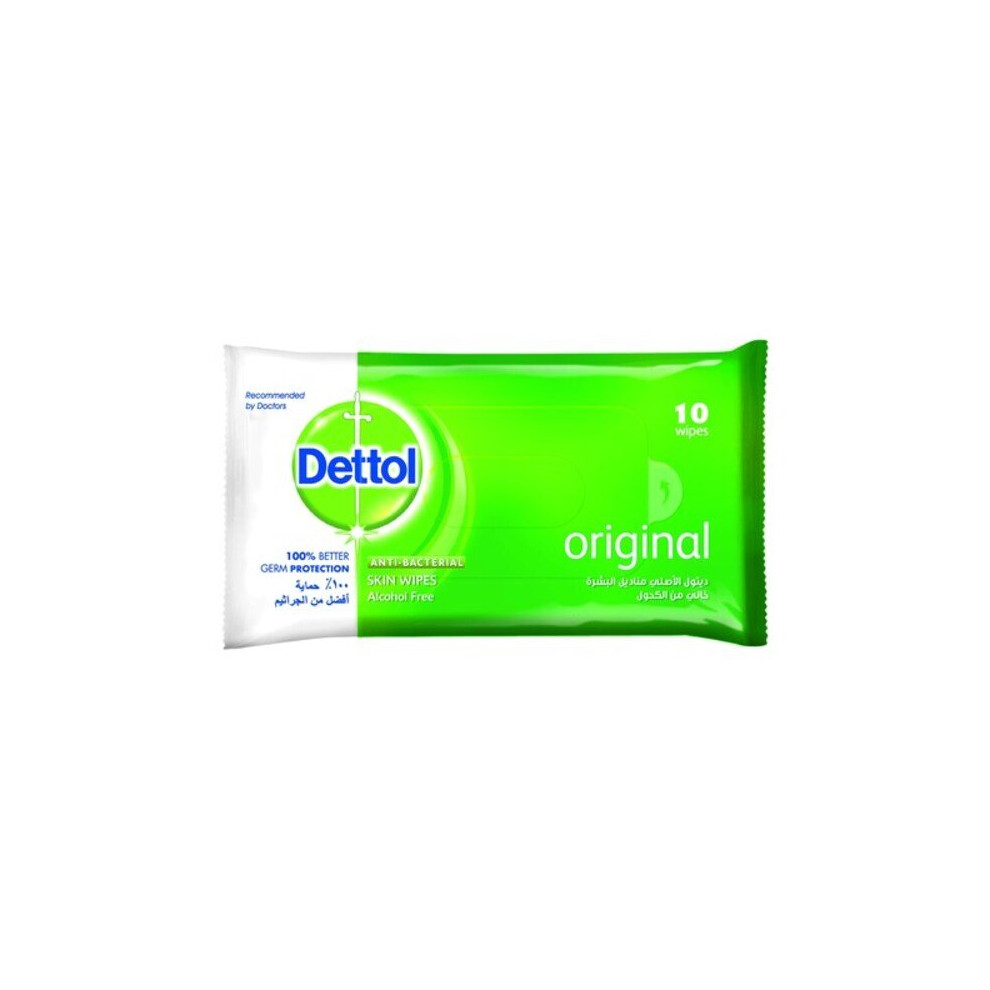 Dettol Anti Bacterial Original Skin 10 Wipes