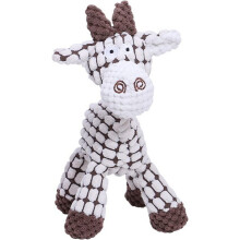 (white sheep) Pet vocal dog cotton rope teething resistant chewing toy rope plush