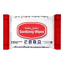 Cool & Cool Sanitizing 15 Wipes White Pack of 3