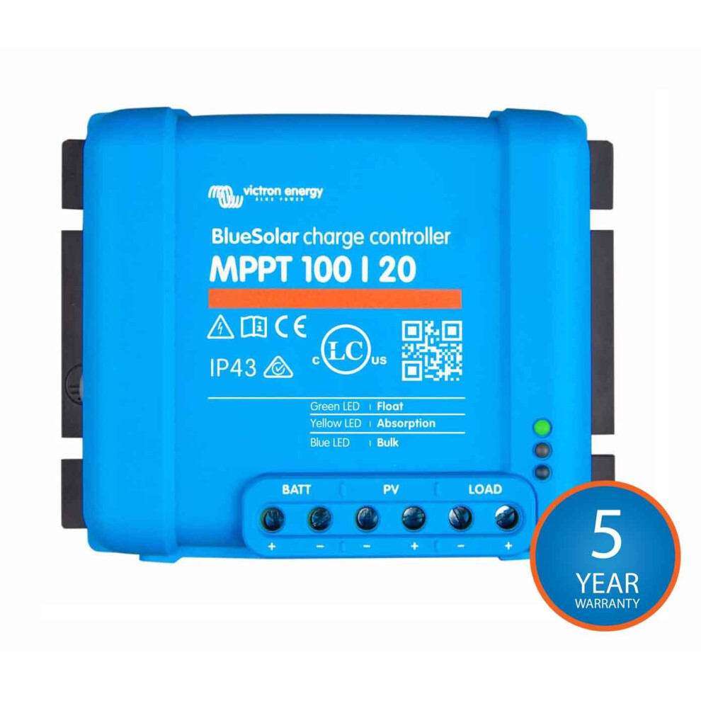 Victron Energy BlueSolar MPPT 100V 20 amp 48-V Solar Charge Controller