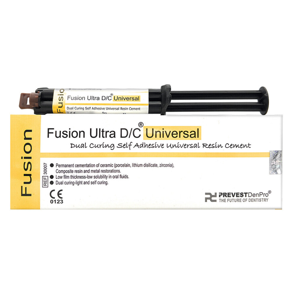 Fusion Ultra DC Self Cure Permanent Dental Cement for Crowns, Bridges, Inlays , Onlays, Tooth Repair Kit