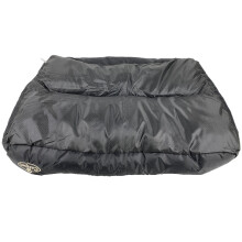 (XXLarge) Actiaspet Faux Fur Pet Bed Black/Grey