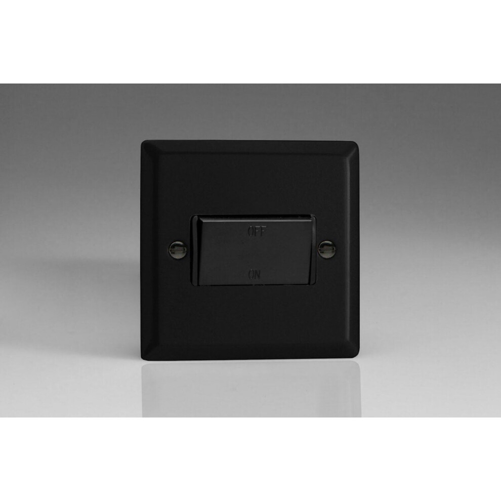 Varilight Fan Isolator Switch - Matt Black 5021575031409