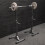 GYM MASTER Adjustable Barbell Squat Rack Spotter Stands Bench Weight Power Rack 8