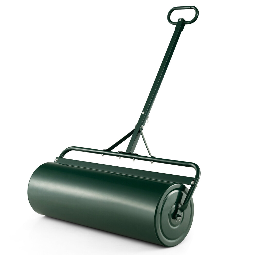 Metal Lawn Roller Push/Tow-Behind Lawn Roller 63L Sod Roller