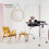 Costway Portable Nail Table Station Manicure Tech Desk Nails Art Table Set 4