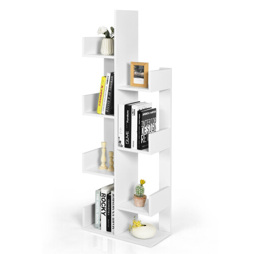 Casart 8 Tier Bookshelf Storage Display Floor Standing Bookcase 1