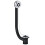 SPARES2GO Bath Combination Waste Overflow Plug & Chain 40mm 1.5" (Silver) 11