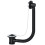 SPARES2GO Bath Combination Waste Overflow Plug & Chain 40mm 1.5" (Silver) 12